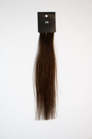 Genius Wefts - 100 % Echthaar - Remy Haarqualität - Farbnnummer 2A Dunkelbraun warm