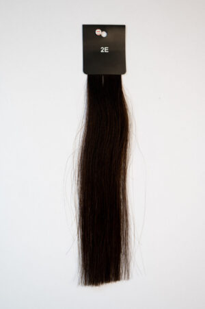 Genius Wefts - 100 % Echthaar - Remy Haarqualität - Farbnummer 2E Espresso braun