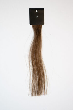 Genius Wefts - 100 % Echthaar - Remy Haarqualität - Farbnummer 3# Mittelbraun