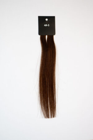 Genius Wefts - 100 % Echthaar - Remy Haarqualität - Farbnummer 4#-5 Braun Mix
