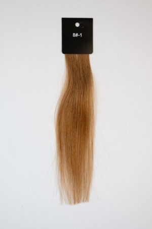 Genius Wefts - 100 % Echthaar - Remy Haarqualität - Farbnummer 8#-1 Dunkelblond warm