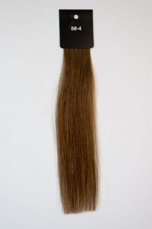 Genius Wefts - 100 % Echthaar - Remy Haarqualität - Farbnummer 8#-4 Dunkelblond neutral