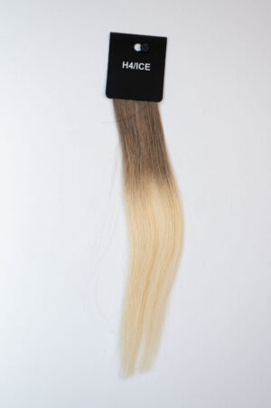 Genius Wefts - 100 % Echthaar - Remy Haarqualität - Farbnummer H4/Ice Braun und Ice Blond