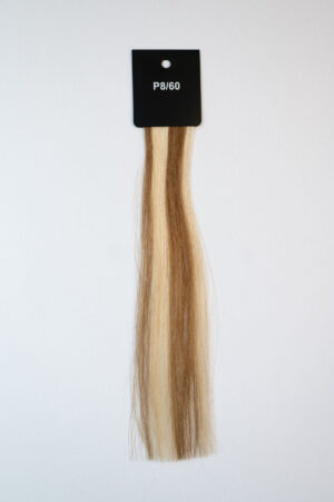 Genius Wefts - 100 % Echthaar - Remy Haarqualität - Farbnummer P8/60 Blond Mix