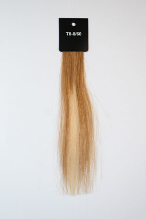 Genius Wefts - 100 % Echthaar - Remy Haarqualität - Farbnummer T8-8/60 Blond Mix Verlauf