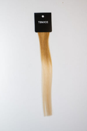 Genius Wefts - 100 % Echthaar - Remy Haarqualität - Farbnummer T8N/Ice Blond und Ice